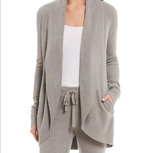 Barefoot Dreams CozyChic Lite Cardigan in Pewter